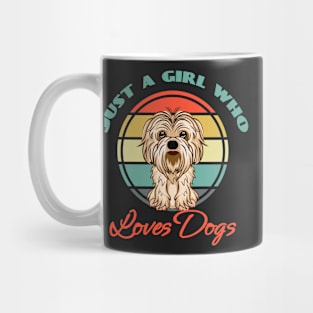 Just a Girl Who Loves Shih Tzus Dog Puppy Lover Cute Mug